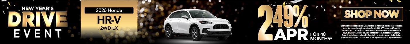 2026 Honda HR-V 2WD LX	2.49% APR / 48 MO*