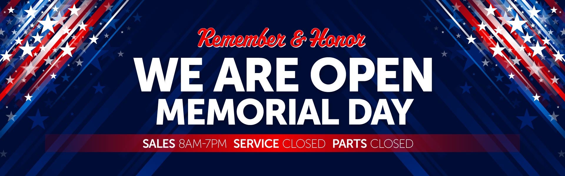 open memorial day